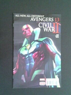 All-New All-Different Avengers #13 Civil War II Vision Alex Ross - with BagBoard
